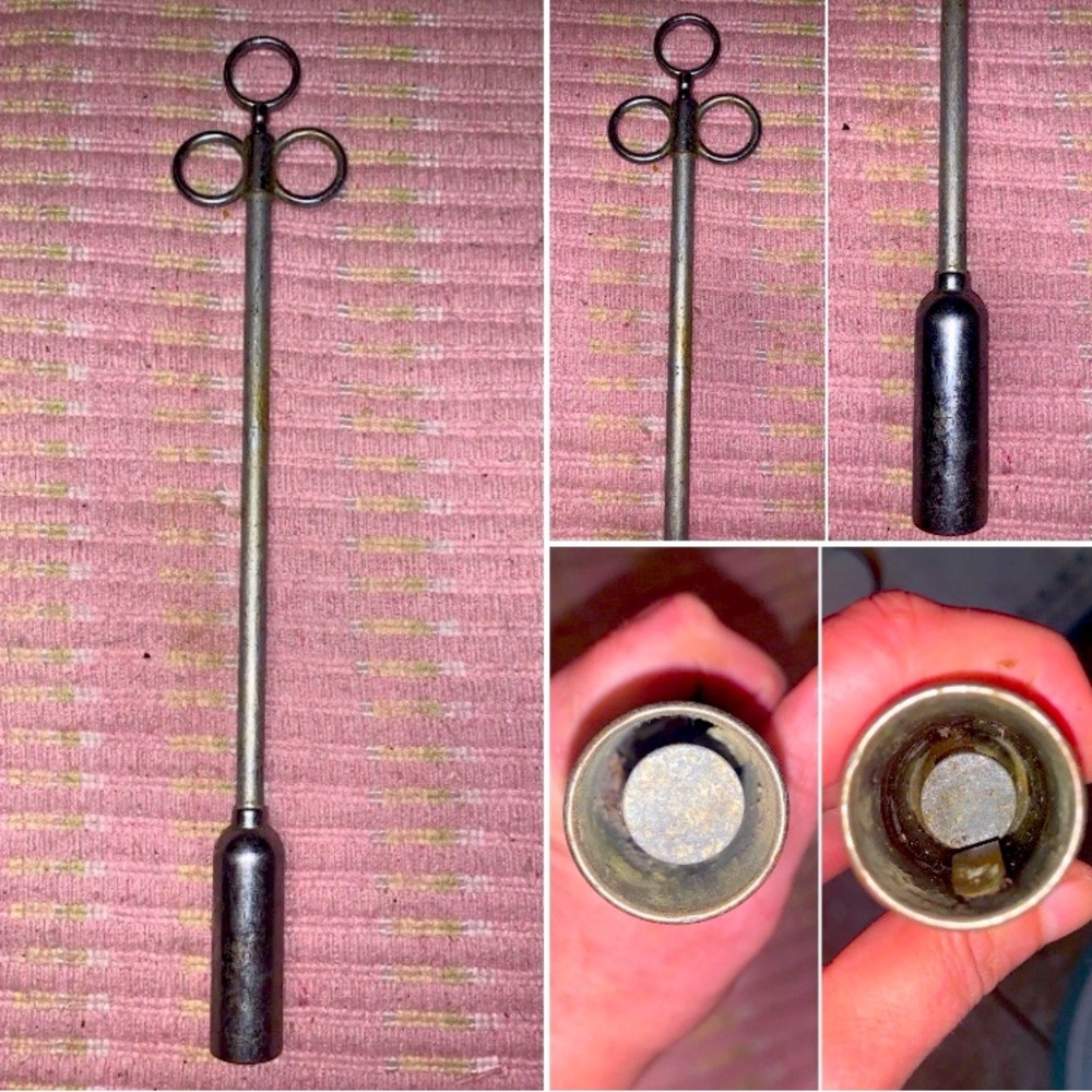 Vintage Metal Livestock Balling Gun / Bolus Applicator for Cattle, Sheep, horses